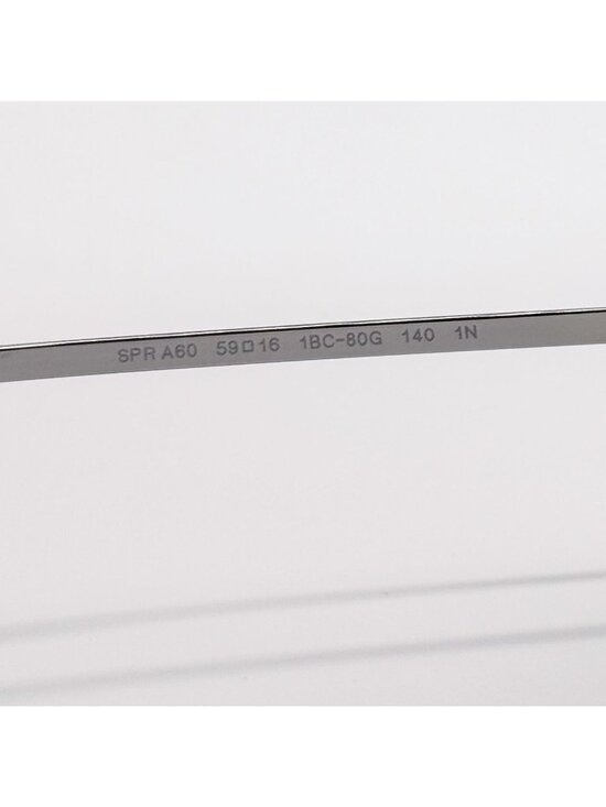 New Prada Square Silver Metal Unisex Sunglasses PRA60S 1BC80G main image 2